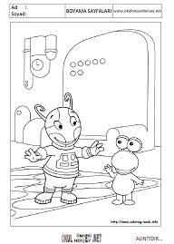 back-yardigans boyama sayfaları